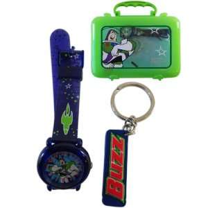  Toy Story Buzz lightyear Watch & Keychain Gift set 