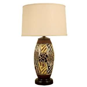  Mario Lamps 10T911 Multi Colored Vase Table Lamp