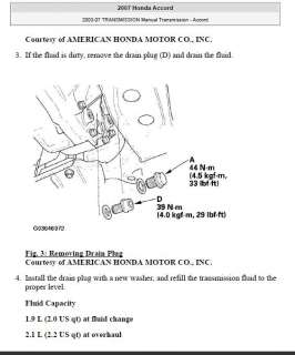 Honda Accord Repair Shop Service Manual 2003 04 05 0607  