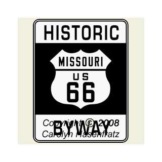 Missouri Historic Byway Mounted Rubber Stamp Arts, Crafts 