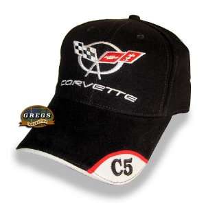  Corvette C5 Hat Cap in Black (Apparel Clothing 
