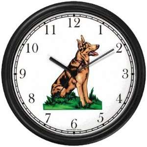  German Shepherd Dog Wall Clock by WatchBuddy Timepieces 