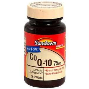  Sundown Naturals  Co Q 10, 75mg, 30 softgels Health 