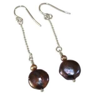  Lava Long Freshwater Pearl Earrings Jewelry