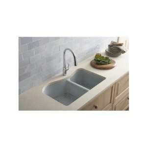   Basin Sink with Four Hole Faucet Drilling, Sea Salt