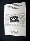 BSR McDonald 500 Turntable 1966 print Ad advertisement