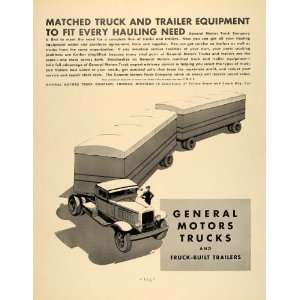   Ad General Motors Hauling Truck Trailer Equipment   Original Print Ad