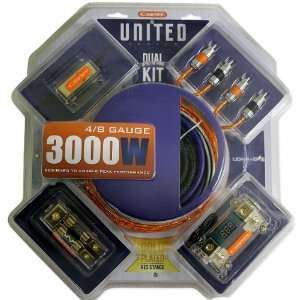  Cadence UDA4+8K 4+8 Gauge Dual Amplifier Kit Car 