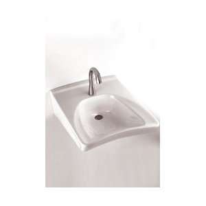 Toto LT308#12 Wall Mounted Lavatory Sink With Single Faucet Hole In