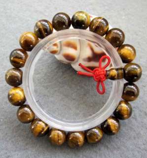 Tiger Eye Gem Beads Tibet Buddhist Prayer Bracelet Mala  