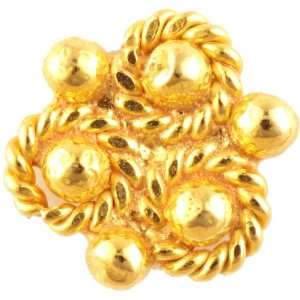  Six Grains Gold Nath with Knotted Rope   18 K Gold 
