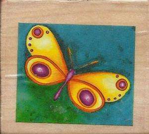Stylized Butterfly Rubber Stamp by All Occasion Stamps  