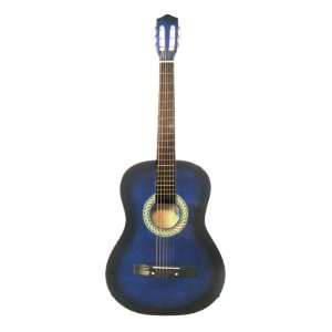  38 Inch Acoustic Guitar   Blueburst