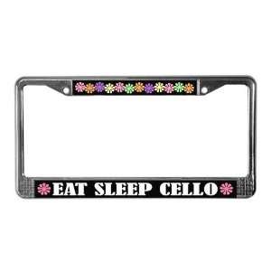  Eat Sleep Cello License Frame License Plate Frame by 