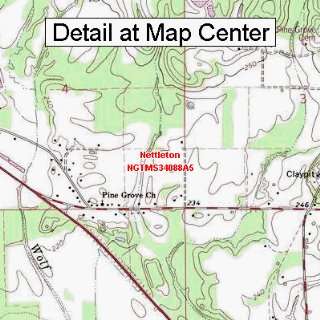  USGS Topographic Quadrangle Map   Nettleton, Mississippi 