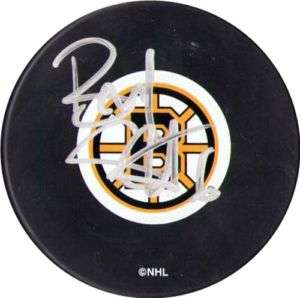 Brad Stuart Autographed Boston Bruins Hockey Puck NHL  