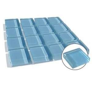Glass Subway Tiles   Reflective Dimensions Spring Blue 1 x 1 Square 
