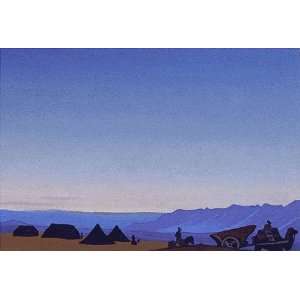  Hand Made Oil Reproduction   Nicholas Roerich   32 x 22 