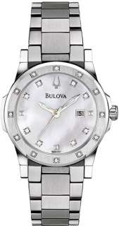 96R124 Bulova Ladies Watch Diamonds  
