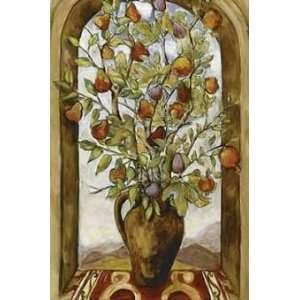 Nicole Etienne 24W by 36H  Bouquet Of Figs, Pears And 