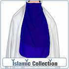 Blue Half niqab veil burqa islamic clothes jilbab prayer carnival face 
