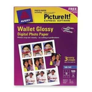  Avery 53283 Wallet Size Digital Photo Glossy Paper Office 