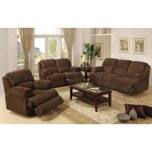  Susie Collection Motion Loveseat in Coco Brown Finish by 