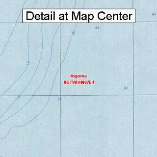 USGS Topographic Quadrangle Map   Algoma, Wisconsin (Folded/Waterproof 