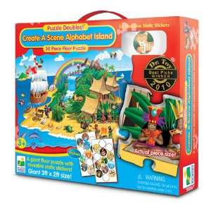   Learning Journey Puzzle Doubles Create Scene (Alphabet Island) Toys