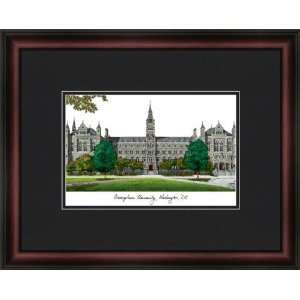  Georgetown University Hoyas Framed & Matted Campus Picture 