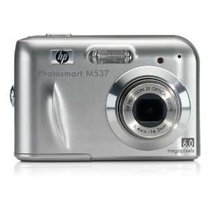  HP Photosmart M537 6MP 18x Zoom 2.5 LCD Di/ tal Camera 