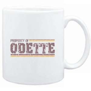  Mug White  Property of Odette   Vintage  Female Names 