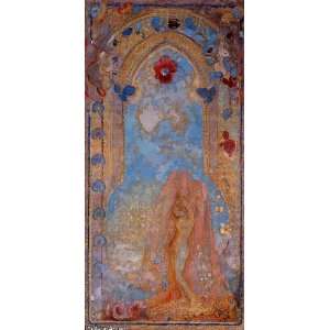 Hand Made Oil Reproduction   Odilon Redon   24 x 50 inches   Andromeda 