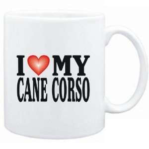  Mug White  I LOVE Cane Corso  Dogs