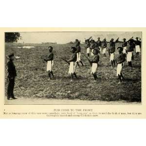  1915 Print Fuji Cannibal Men Military Bayonet Fighting World 