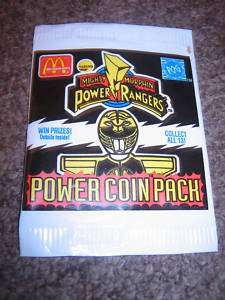McDonalds Power Rangers Power Coin Pack ~POG  