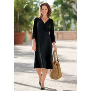   Side Twist Indispensable Travel Dress Black XL Petite 