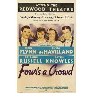   27x40 Errol Flynn Olivia de Havilland Rosalind Russell