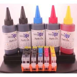  Silo Ink Refillable Ink Cartridges Compatible With Canon 