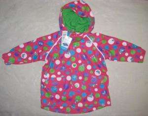 NWT Girl sz 3T 4T CHILDRENS PLACE Raincoat Jacket Outerwear Pink Dots 