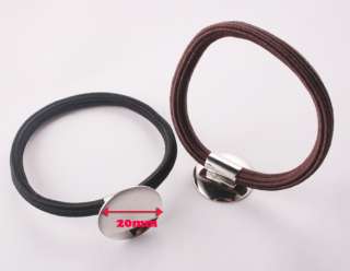   elastic ponytail ring with 20mm circle (C112) 10 pcs listing  