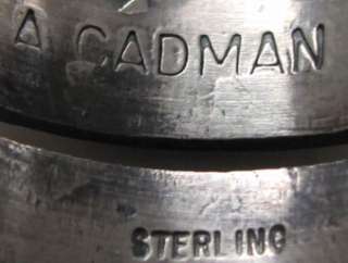 Andy Cadman Heavy Silver Stamped Split Ring –Very Cool  