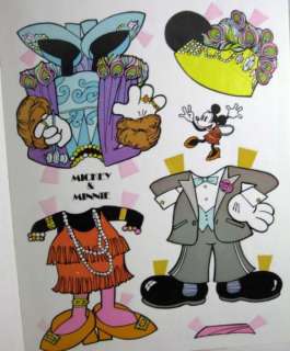 Mickey & Minnie Steppin Out Paper Dolls Uncut 1977 MINT  