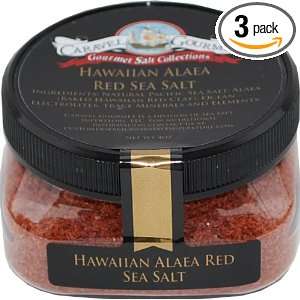 Caravel Gourmet Sea Salt, Hawaiian Alaea Red, 4 Ounce (Pack of 3 