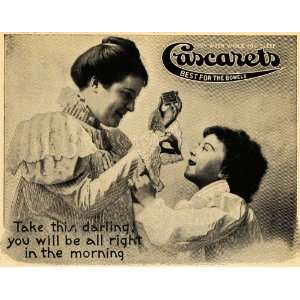  1901 Ad Cascarets Bowel Remedy When Sleep Mother Child 