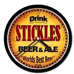  STICKLES beer and ale cerveza wall clock 