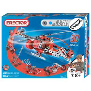 Erector 837530E Erector Motorized Multi Model Set, 352 Pieces 