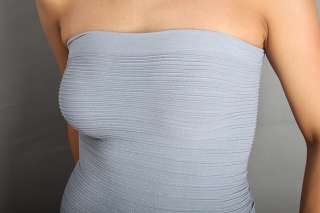 NEW Sexy Metallic Strapless Stretch Tube Top 7COLOR 1SZ  