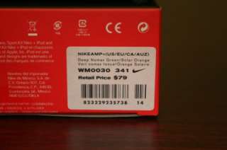 Brand new in box Nike Amp+ Ipod Watch, Deep Nomax Green/Solar Orange.