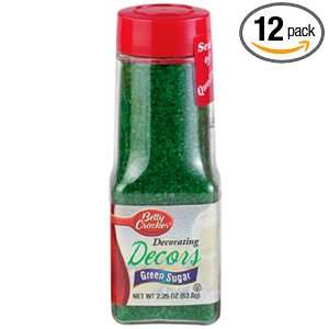 Cake Mate Green Crystal Decors, 2.25 Ounce Bottles (Pack of 12 